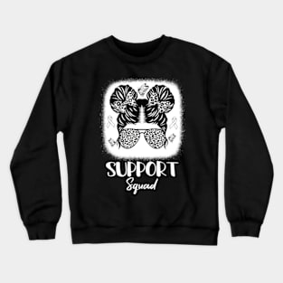 Lung Cancer Awareness Support Ribbon Crewneck Sweatshirt